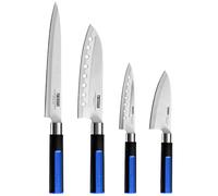 Pack 6 piezas monix solid+ m355003/ 4 cuchillos santoku/ 1 tijeras sol