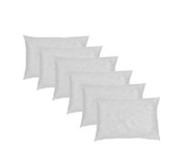 Pack 6 rellenos de cojín 50x30cm fibra hueca fusionhome