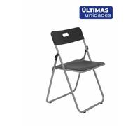 Pack 6 sillas plegables Opti547 plástico negro
