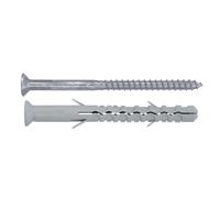 Pack 6 tacos largo con tornillo torx diall 10 x 120 mm