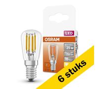 Pack: 6x Osram bombilla LED E14 filamento transparente de 2.8 W (25W)
