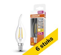 Pack: 6x Osram bombilla LED E14 filamento transparente regulable 4 W (40 W)
