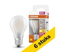 Pack: 6x Osram bombilla LED E27 acabado mate regulable 7,5 W (75 W)