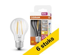 Pack: 6x Osram bombilla LED E27 filamento transparente regulable 7W (60W)