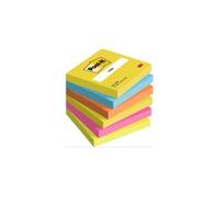Pack: 6x Post-it Energetic bloc de notas amarillas (76 x 76 mm) - 100 hojas
