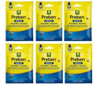 Pack 9 Unidades Recambio para Trampa de Moscas Reutilizables 15g - Preben. Eficaz para Moscas. Listo para Usar. Granulado.