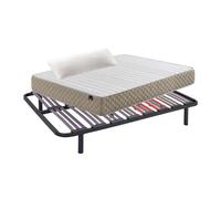 Pack ahorro lowcost descanso completo 135x190 cm (colchón + somier+ patas+ almohada) 30 cm