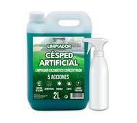 Pack Ahorro Plantawa Higienizador Concentrado 2L + Pulverizador, Cesped Artificial, Elimina Olores, Apto Mascotas, Limpiador Enzimático, Larga Duración, 5 Acciones, Formato Ahorro, Ideal Jardín, No Tó