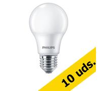 Pack ahorro: x10 Philips Bombilla LED E27 A60 redonda mate 6500K 13W (100W)