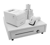 Approx Pack POS appPOSPACK4180WH V2 - Cajón, impresora térmica, lector y rollos térmicos