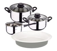 PACK BATERÍA DE COCINA 5 PIEZAS + FUENTE OVALADA DE 36CM