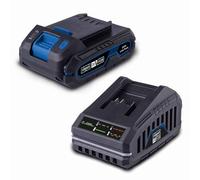 Pack batterie 2Ah + chargeur 2,4A - SCHEPPACH - 20V IXES - SBSK2.0 - Batterie et chargeur universels pour toute la gamme 20V IXE