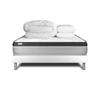 Pack cama completa - Colchón 180x200cm + Somier con láminas (en kit) + 2 almohadas + Edredón - Vital Ergo White 180x200 cm