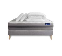 Pack Cama Completa - Colchón 180x200cm + Somier Con Láminas (kit) + 2 Almohadas + Edredón - Actilatex Relax