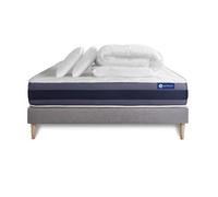 Pack Cama Completa - Colchón 200x200cm + Somier Con Láminas (kit) + 2 Almohadas + Edredón - Actimemo Morpho