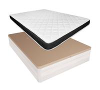 Pack Canapé Abatible con Colchón Viscoelástico Fresh, 13cm de grosor - Duérmete Online Artic white 105x190cm