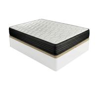Pack Canapé Abatible de Madera + Colchón Viscoelástico Juno - Alta calidad - Altura colchón 20 cm (+-2cm) - [Envío y Montaje Incluido] - Somnia Descanso White 135x190cm