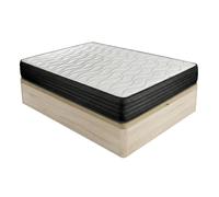 Pack Canapé Abatible de Madera + Colchón Viscoelástico Juno - Alta calidad - Altura colchón 20 cm (+-2cm) - [Envío y Montaje Incluido] - Somnia Descanso Cambria 105x190cm
