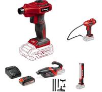 Pack coche Einhell Power X-Change: inflador CE-CC 18 Li, bomba aire CE-AP 18 Li, lámpara TE-CL 18/1000, aspiradora TE-HV 18/06, batería + cargador 2,5Ah