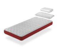 Pack colchon 80x200 velvet cama infantil, altura 14 cm + 1 almohada viscoelastica 80x35 + 1 protector colchon 80x200