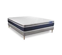 Pack colchón actiflex confort 140x200cm + somier, muelles ensacados y espuma viscoelástica, 3 zonas de confort