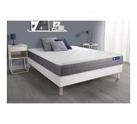 Pack colchón Actiflex dream 120x195cm + Somier multiláminas, Muelles ensacados y espuma viscoelástica, 3 zonas de confort White 120 x 195