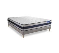 Pack colchón actiflex ergo 135x190cm + somier, muelles ensacados y espuma viscoelástica, 3 zonas de confort