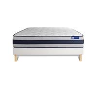Pack colchón Actiflex ergo 180x200cm + Somier multiláminas, Muelles ensacados y espuma viscoelástica, 3 zonas de confort White 180x200 cm
