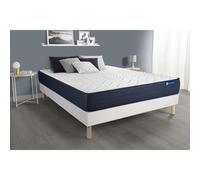 Pack colchón Actiflex life 120x200cm + Somier multiláminas, Muelles ensacados y espuma viscoelástica White 120x200cm