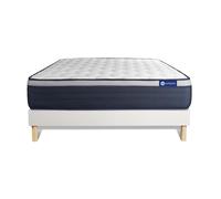 Pack colchón Actiflex max 180x200cm + Somier multiláminas, Muelles ensacados y espuma viscoelástica, 3 zonas de confort White 180x200 cm