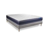 Pack Colchón Actiflex Morpho 200x200cm + Somier, Muelles Ensacados Y Espuma Viscoelástica, 3 Zonas De Confort