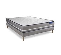 Pack colchón Actiflex pur 150x195cm + Somier, Muelles ensacados, 3 zonas de confort Grey 150 x 195