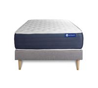 Pack colchón Actiflex sleep 80x190cm + Somier, Muelles ensacados y espuma viscoelástica, 3 zonas de confort Grey