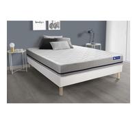 Pack colchón Actiflex soft 120x190cm + Somier multiláminas, Muelles ensacados, 3 zonas de confort White 120 x 190