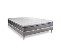 Pack colchón actiflex zen 160x200cm + somier, muelles ensacados y espuma viscoelástica, 3 zonas de confort