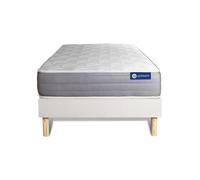 Pack colchón Actilatex dream 90x190cm + Somier multiláminas, Látex y espuma viscoelástica, 5 zonas de confort White