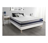 Pack colchón Actilatex ergo 120x200cm + Somier multiláminas, Látex y espuma viscoelástica, 5 zonas de confort White 120x200cm
