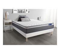 Pack colchón Actilatex plus 120x210cm + Somier multiláminas, Látex y espuma viscoelástica, 7 zonas de confort White 120 x 210