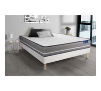 Pack colchón Actilatex pur 120x200cm + Somier multiláminas, Látex y espuma viscoelástica, 3 zonas de confort White
