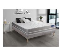 Pack colchón Actilatex touch 120x220cm + Somier, Látex y espuma viscoelástica, 3 zonas de confort Grey