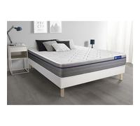 Pack colchón Actilatex zen 120x220cm + Somier multiláminas, Látex y espuma viscoelástica, 7 zonas de confort White 120 x 220