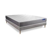 Pack colchón Actimemo dream 130x210cm + Somier, espuma viscoelástica, 5 zonas de confort Grey