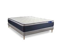 Pack colchón Actimemo max 200x200cm + Somier, espuma viscoelástica, 7 zonas de confort Grey 200 x 200