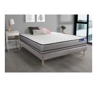 Pack colchón Actimemo night 120x210cm + Somier, espuma viscoelástica, 3 zonas de confort Grey 120 x 210