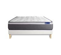 Pack colchón Actimemo plus 180x210cm + Somier multiláminas, espuma viscoelástica, 7 zonas de confort White 180 x 210