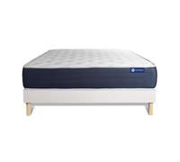 Pack colchón Actimemo sleep 180x210cm + Somier multiláminas, espuma viscoelástica, 5 zonas de confort White 180 x 210