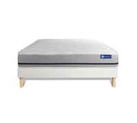 Pack colchón Actimemo soft 160x195cm + Somier multiláminas, espuma viscoelástica, 3 zonas de confort White 160 x 195
