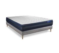 Pack colchón Actimemo tech 200x200cm + Somier, espuma viscoelástica, 5 zonas de confort Grey 200 x 200