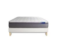 Pack colchón Actimemo zen 150x190cm + Somier multiláminas, espuma viscoelástica, 7 zonas de confort White 150x190 cm