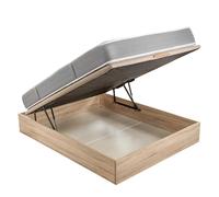 Pack colchón HR viscoelástico 90x190 cm de 24 cm + canapé abatible natural con gran capacidad